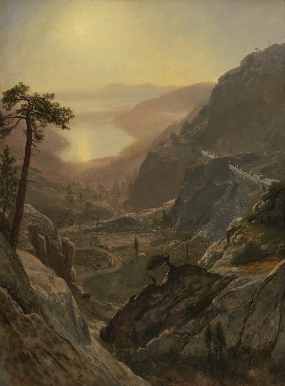 Vista del lago Donner de Albert Bierstadt