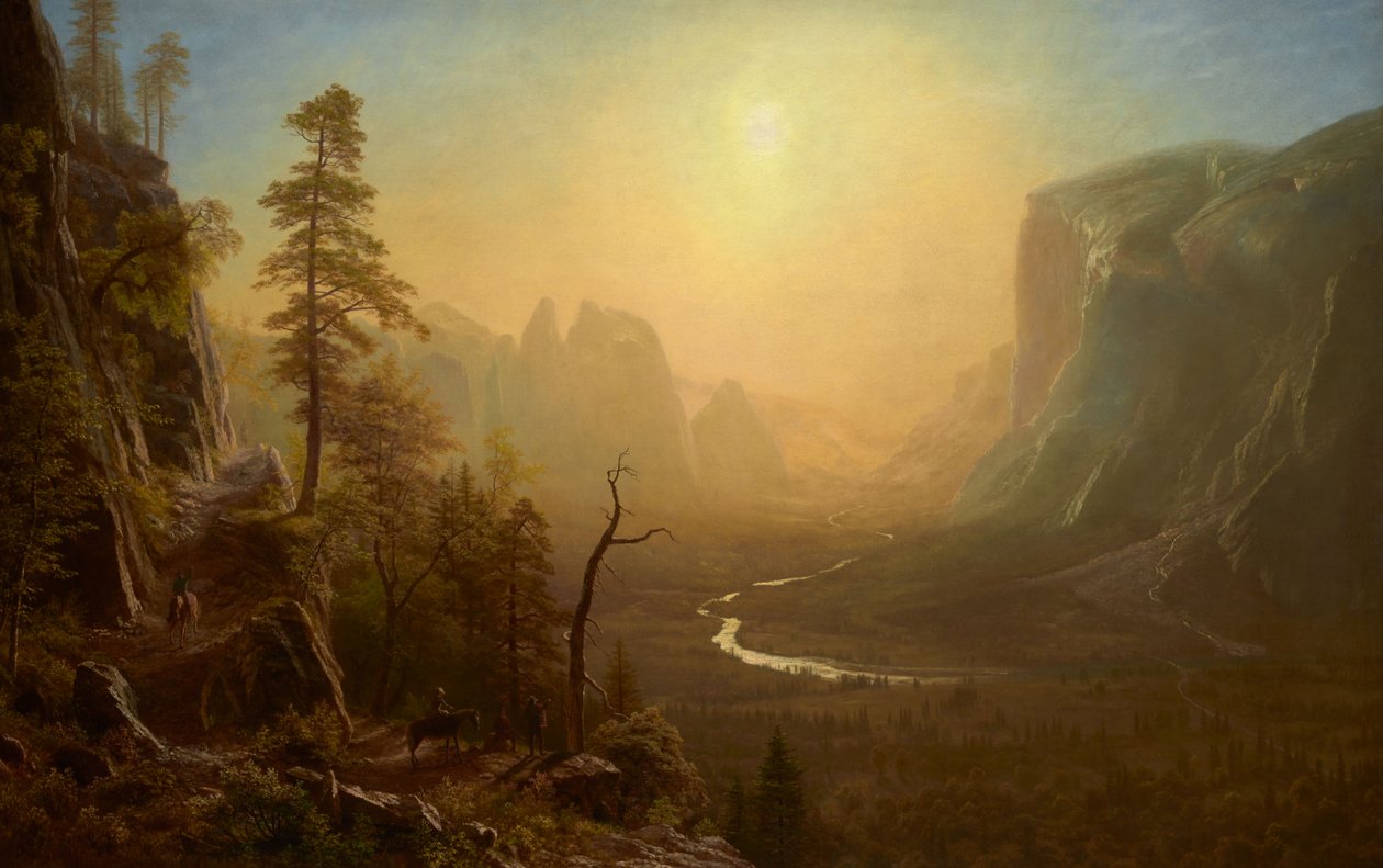Valle de Yosemite, ruta de Glacier Point de Albert Bierstadt