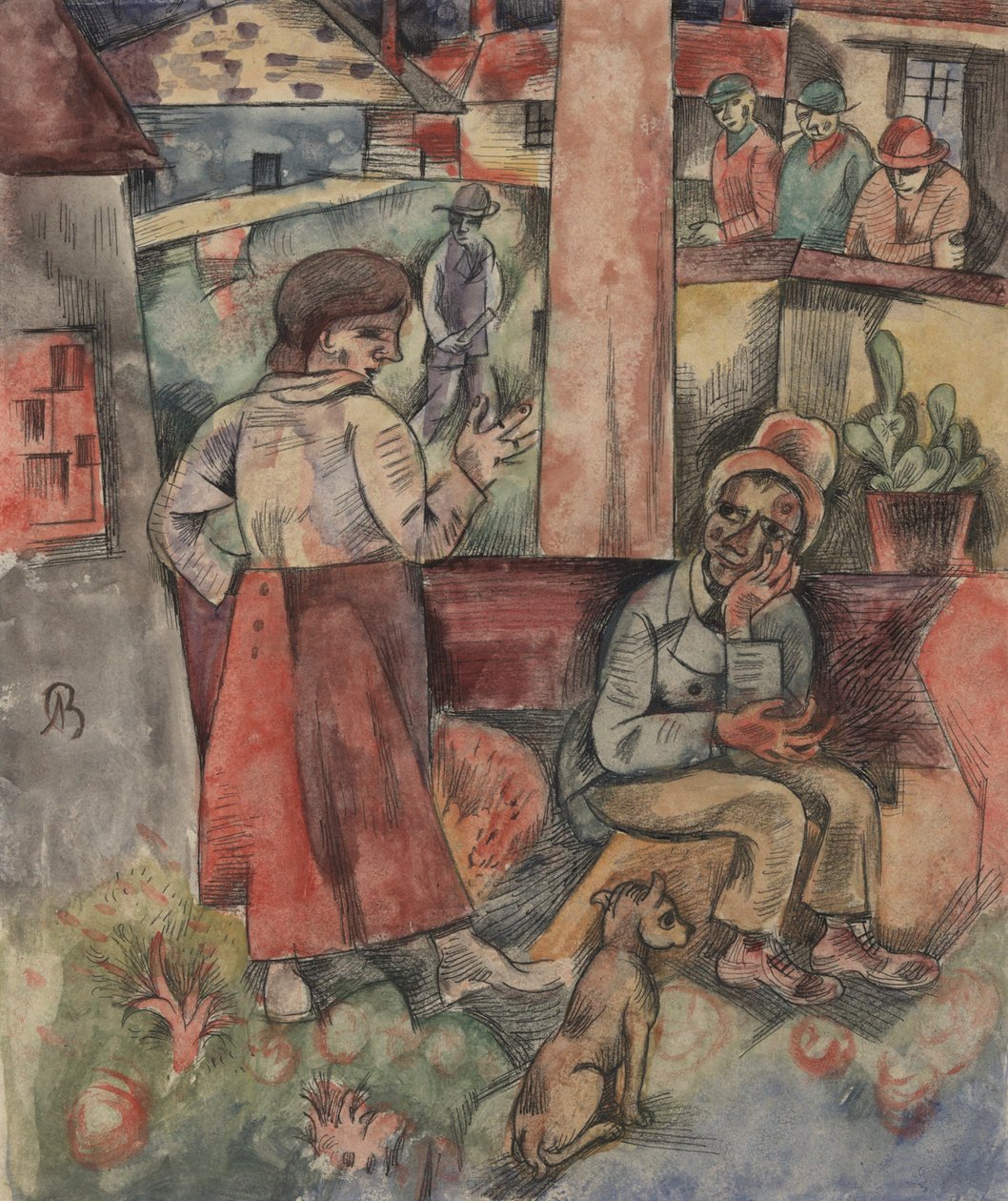 Borde del Pueblo; Fabrikstadt de Albert Bloch