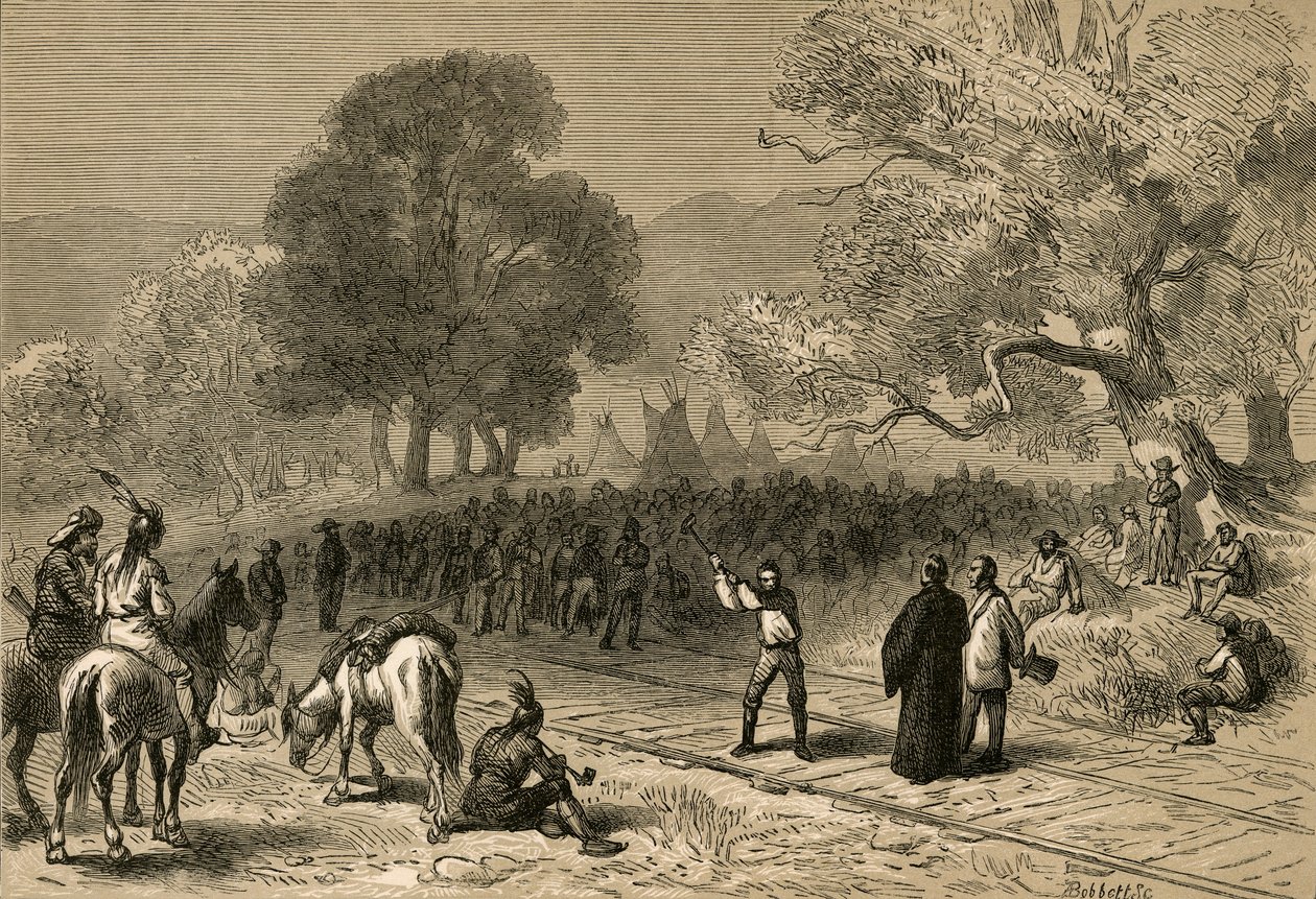 Finalización del Ferrocarril del Pacífico, 1878 de Albert Bobbett