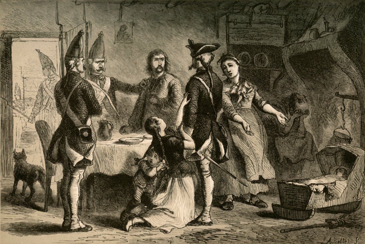 Conscripción de Soldados Alemanes para el Servicio en América, 1877 de Albert Bobbett
