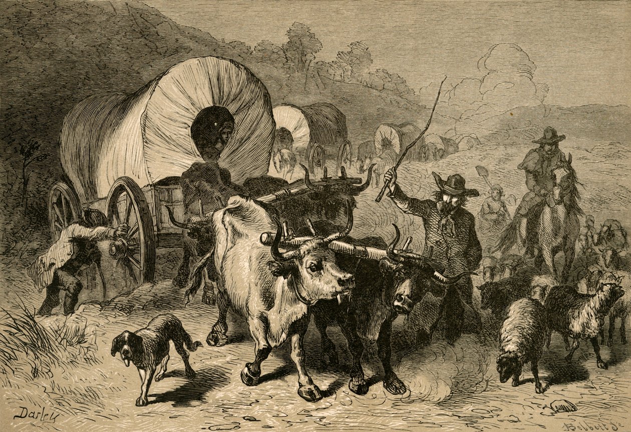 Emigración al país occidental, 1877 de Albert Bobbett