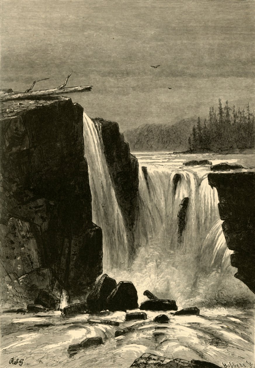 Lado sur de las cataratas Willamette de Albert Bobbett