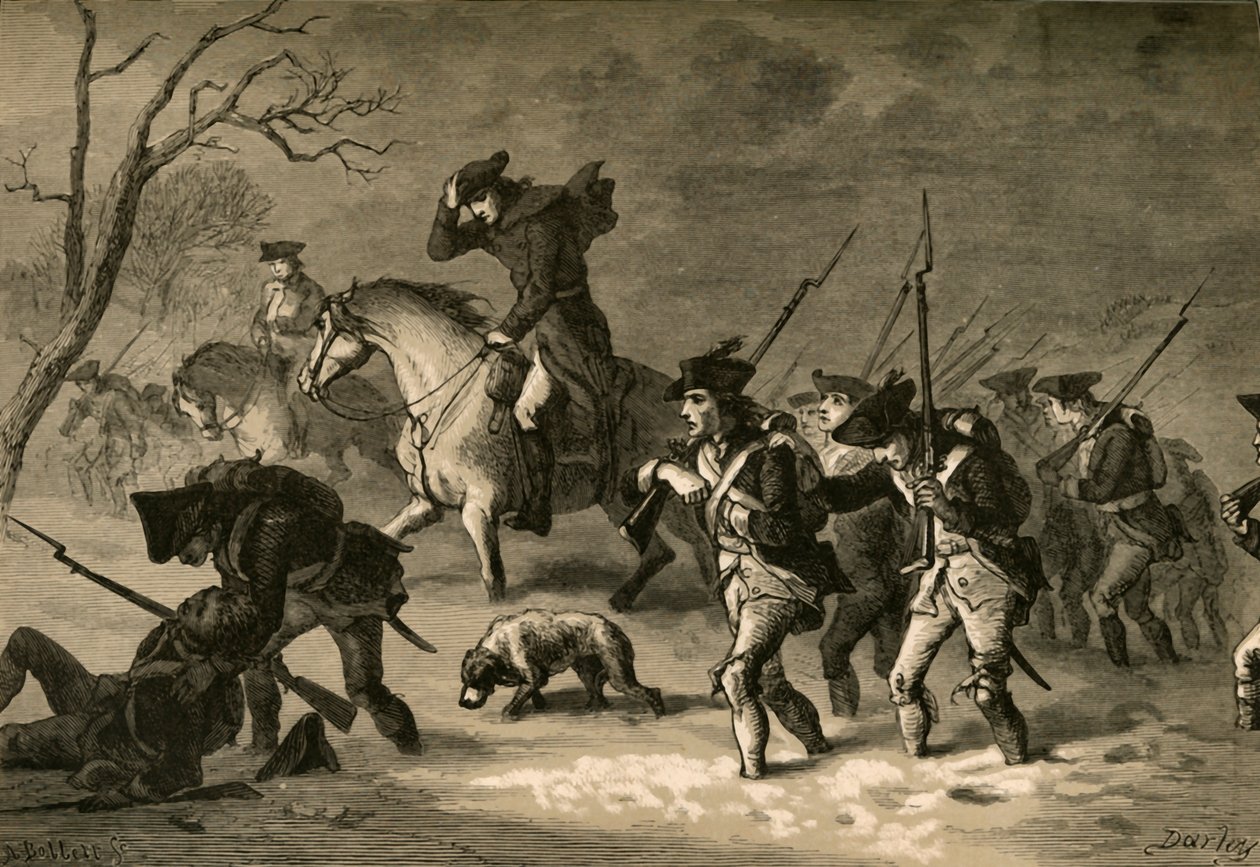 La marcha de Valley Forge, 1877 de Albert Bobbett