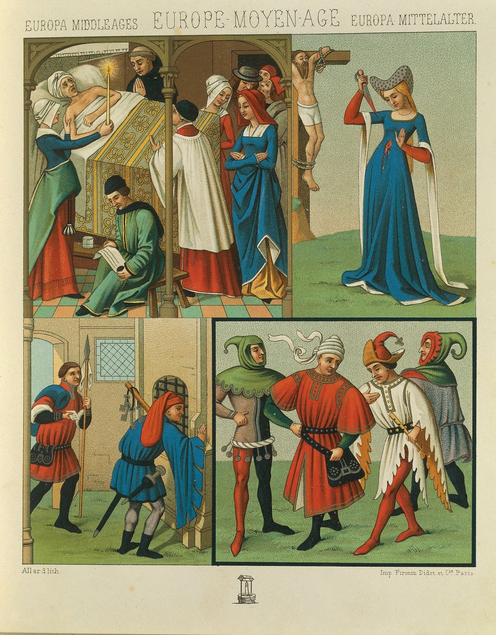 "Le Costume Historique" (La Historia Completa del Traje) por Auguste Racinet, Volumen IV de Albert Charles August Racinet