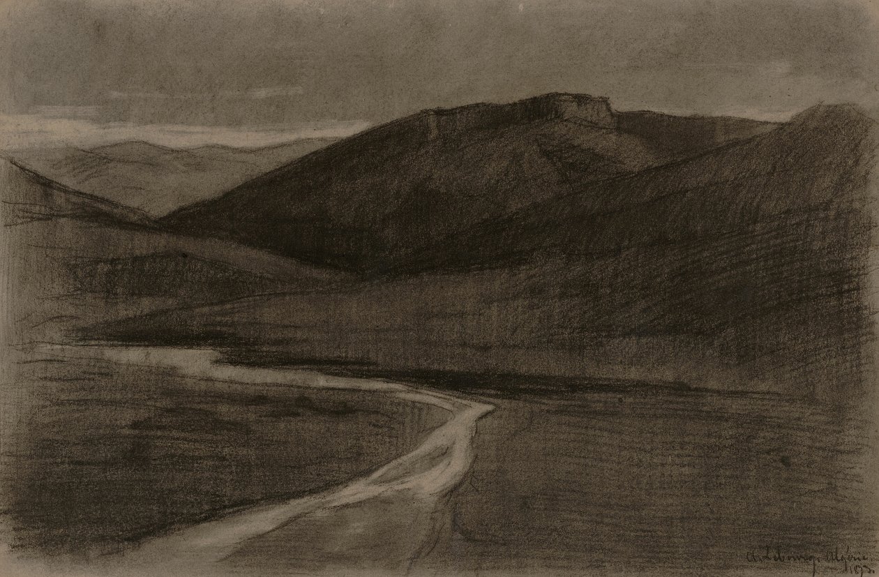 Paisaje argelino de Albert Charles Lebourg