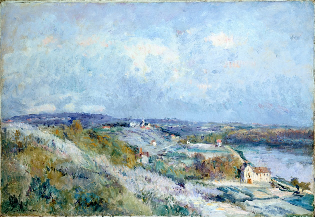 Los campos de Herblay en primavera de Albert Charles Lebourg