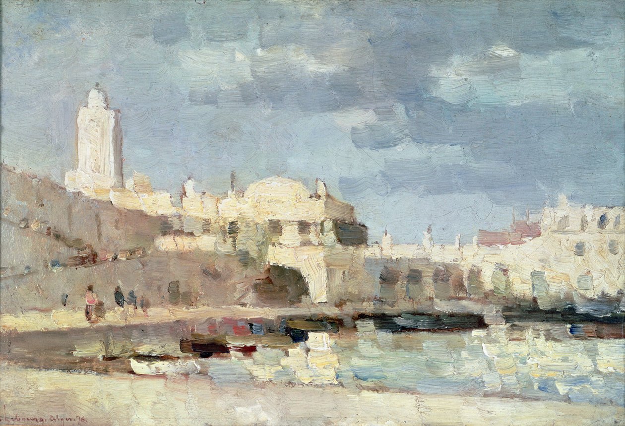 El puerto de Argel, 1876 de Albert Charles Lebourg