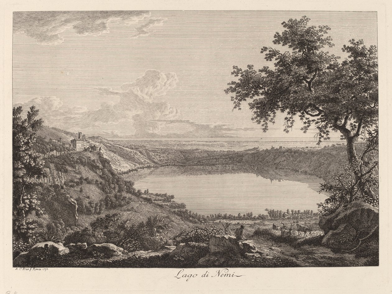 Lago di Nemi (Lago Nemi) de Albert Christoph Dies