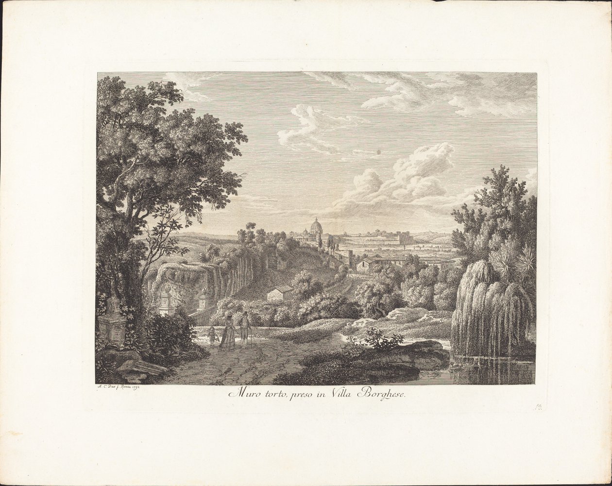 Muro torto, tomado en villa Borghese de Albert Christoph Dies