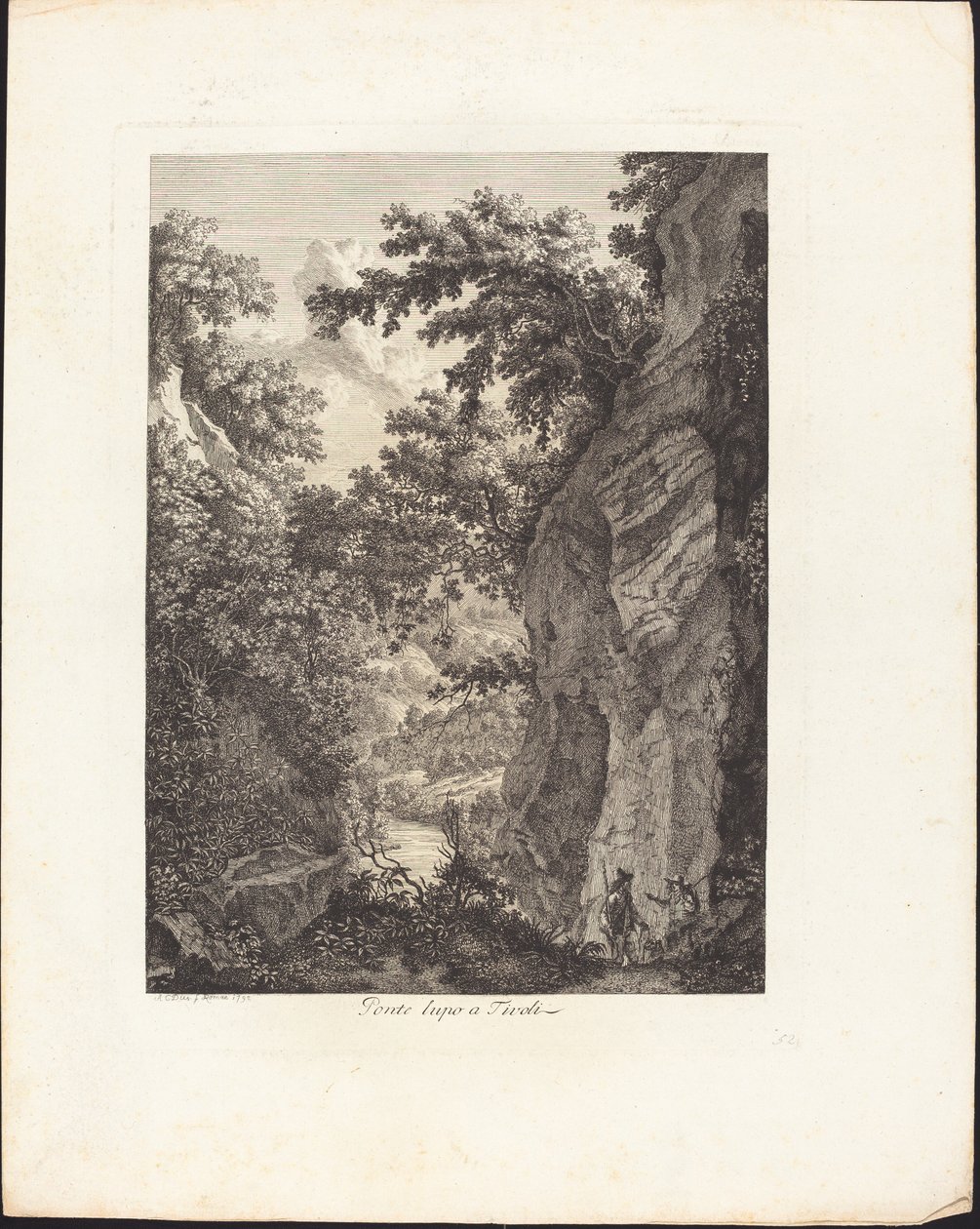 Ponte Lupo en Tívoli de Albert Christoph Dies