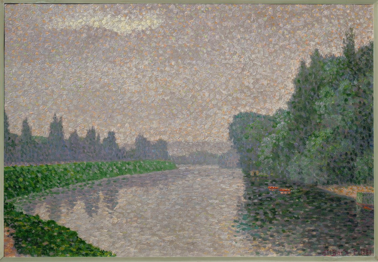 La Marne al amanecer de Albert Dubois Pillet