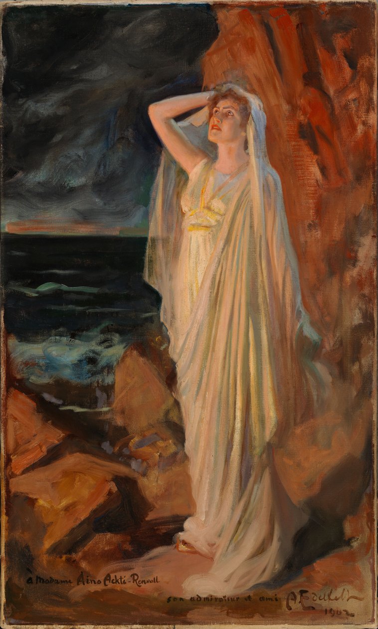 Aino Ackté como Alcestis a orillas del Estigia de Albert Edelfelt