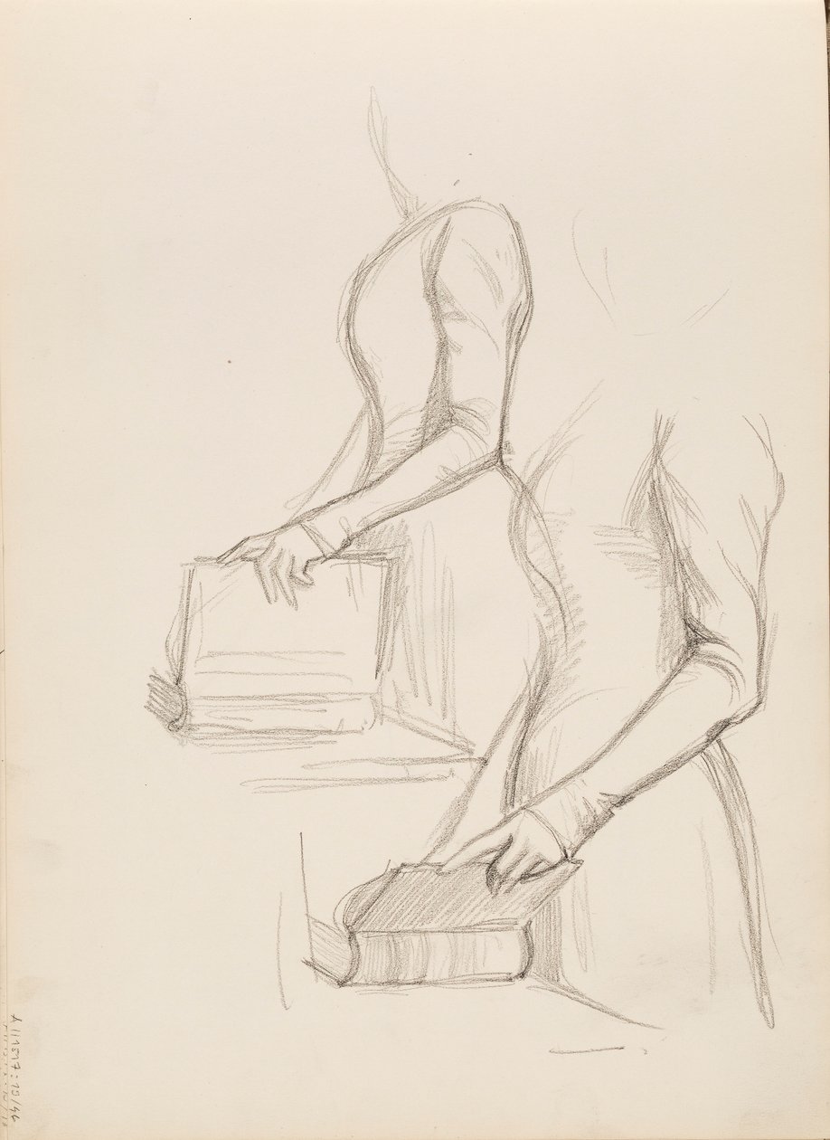 Camille Vallery-Radot, boceto para retrato de Albert Edelfelt