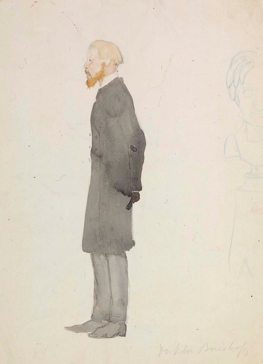 Caricatura del doctor Buistroff de Albert Edelfelt