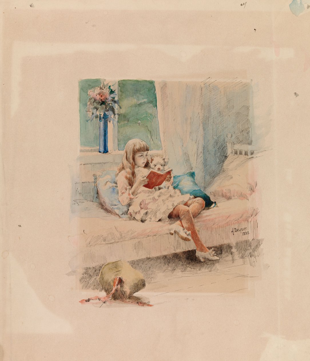 Queridos amigos III (Berta y Capi) de Albert Edelfelt