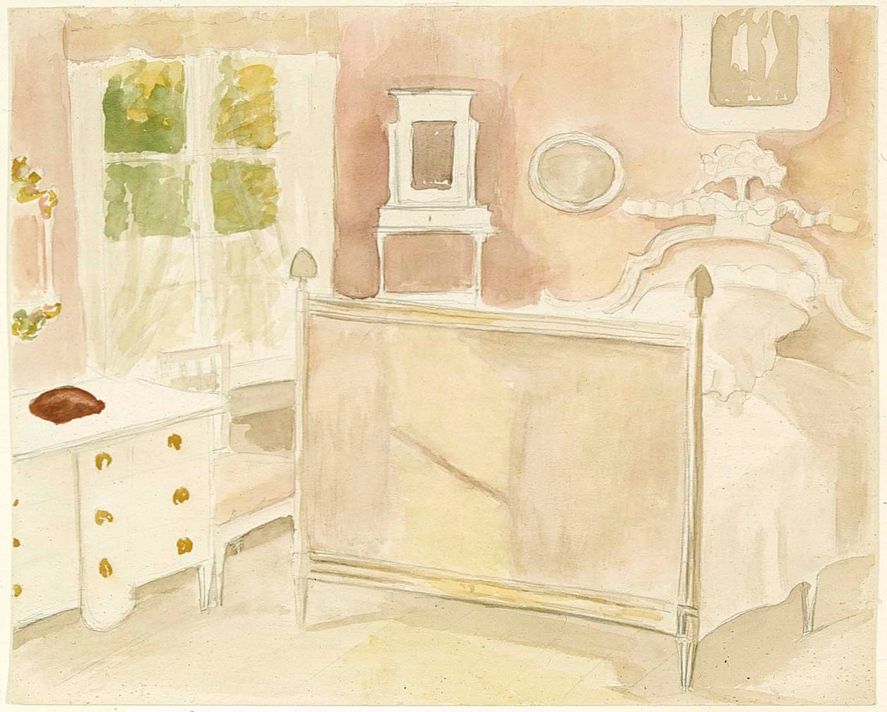 Interior de la villa Haikko de Albert Edelfelt