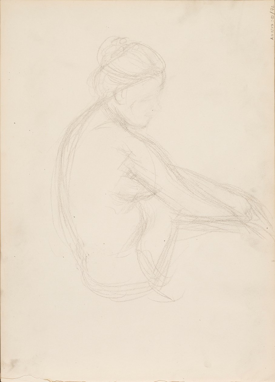 Sentarse desnudo de Albert Edelfelt
