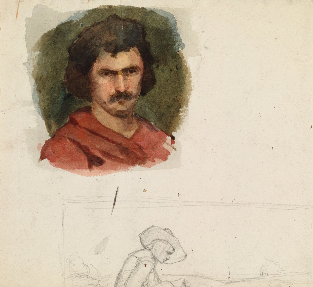 Un hombre italiano, estudio de Albert Edelfelt