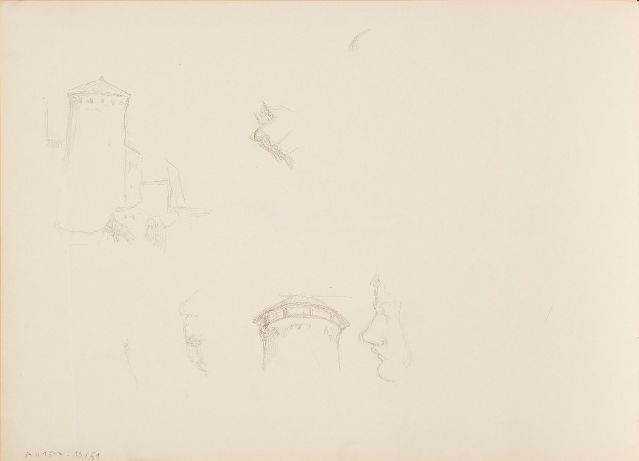 Diseños de plantas, Torre de Savonlinna de Albert Edelfelt