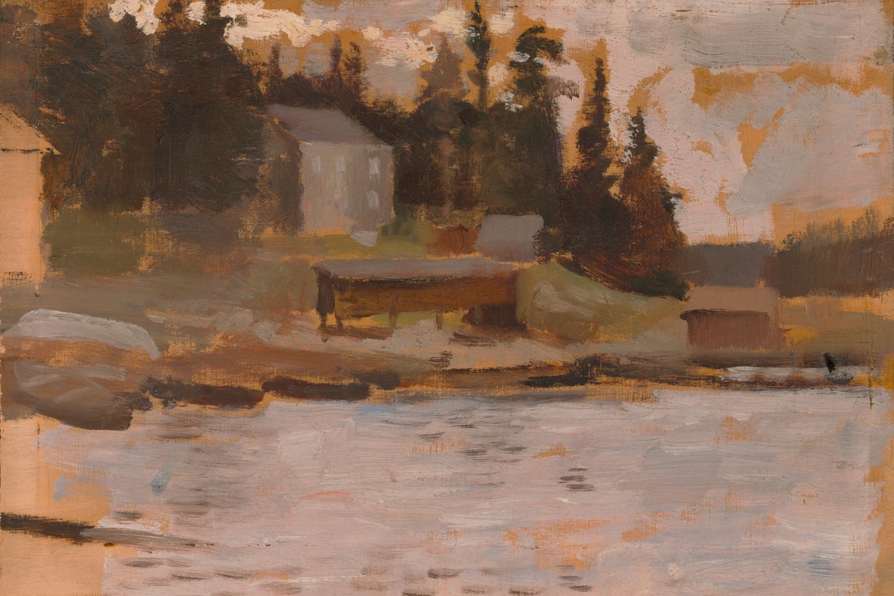 Boceto de un paisaje de Hamari de Albert Edelfelt
