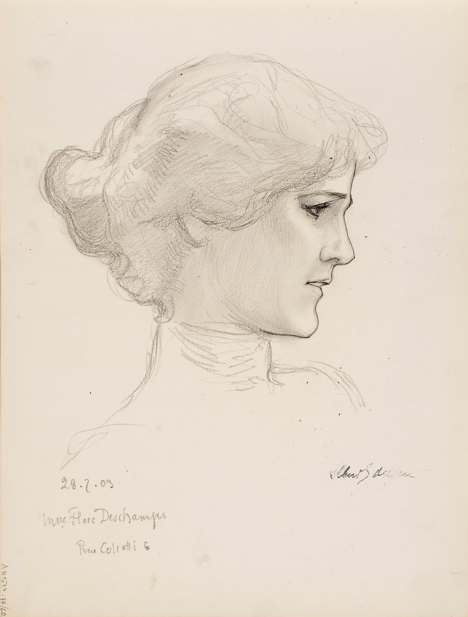 Sra. Flore Deschamps de Albert Edelfelt