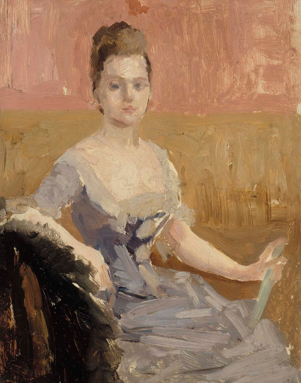 Estudio de retrato de la condesa Augusta Lewenhaupt de Albert Edelfelt