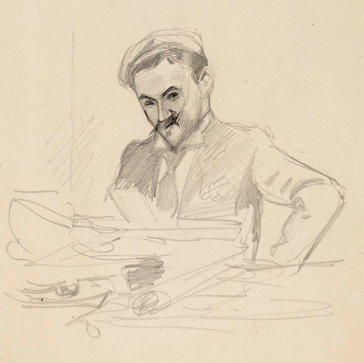Retrato del artista, el conde Louis Sparre de Albert Edelfelt