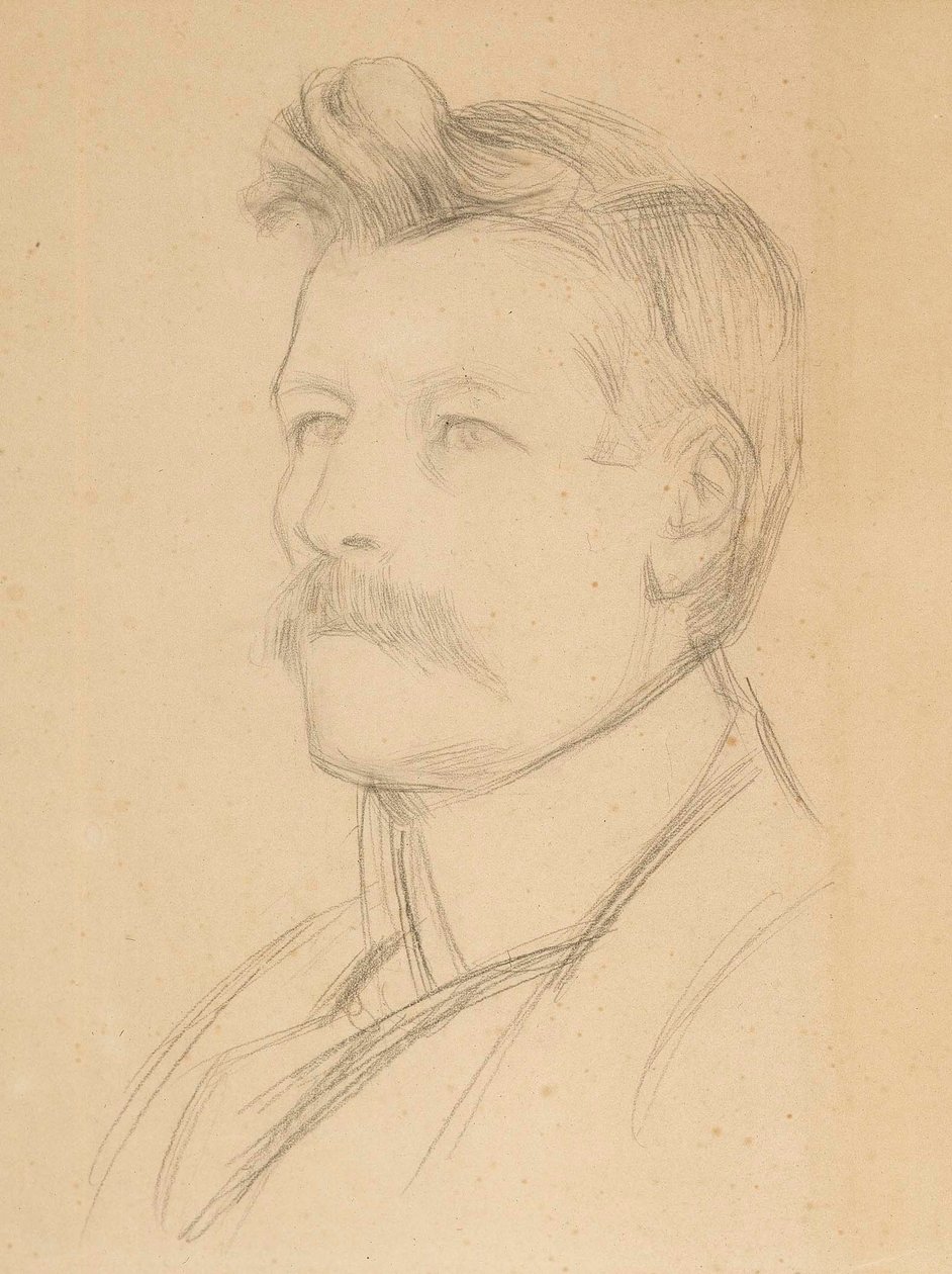 Retrato de Emil Wikström, director de Albert Edelfelt