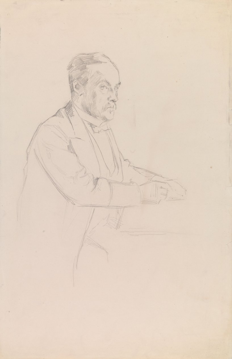 Retrato de Louis Pasteur, boceto de Albert Edelfelt