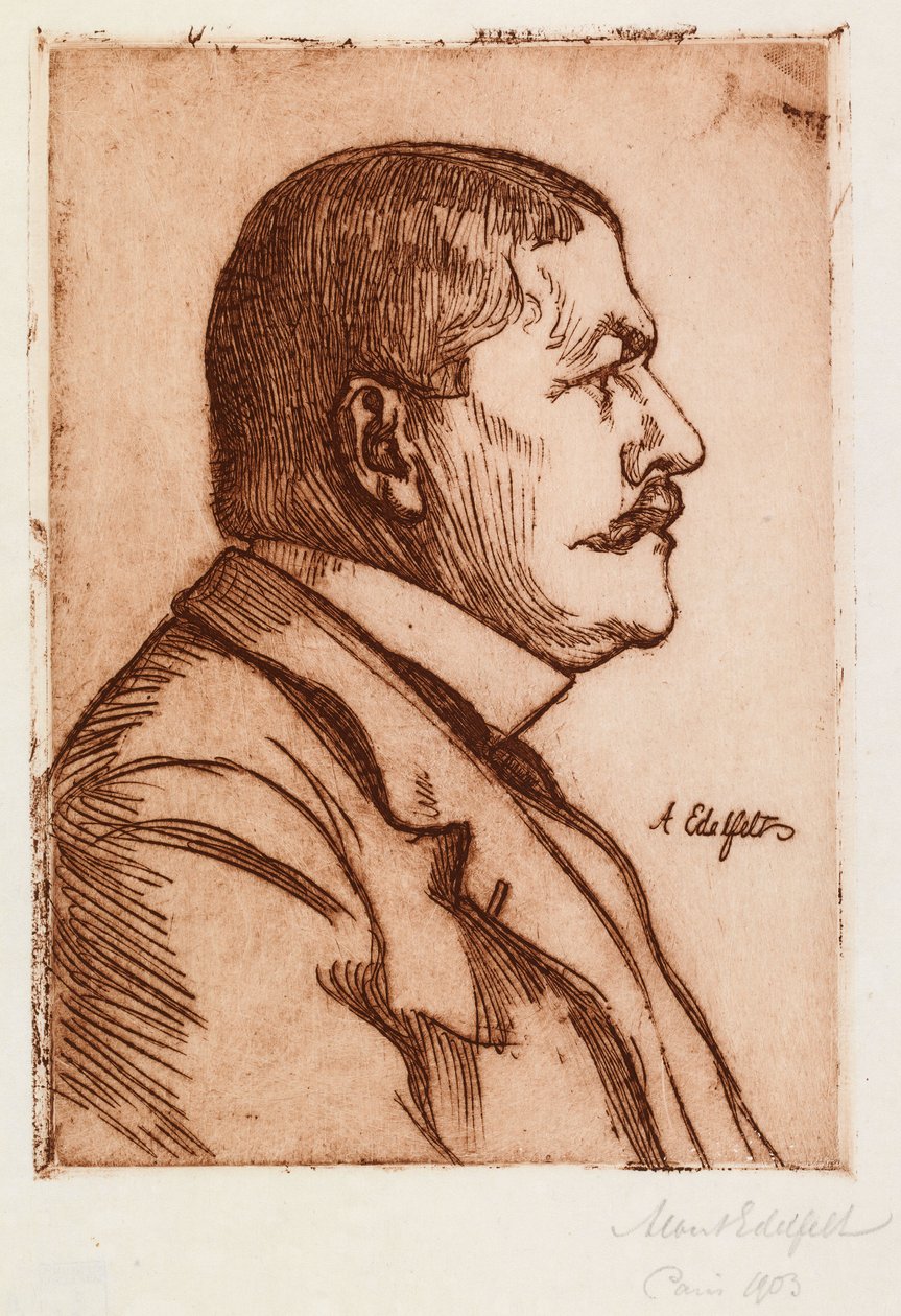 Retrato del ministro Jean-Baptiste Pasteur de Albert Edelfelt