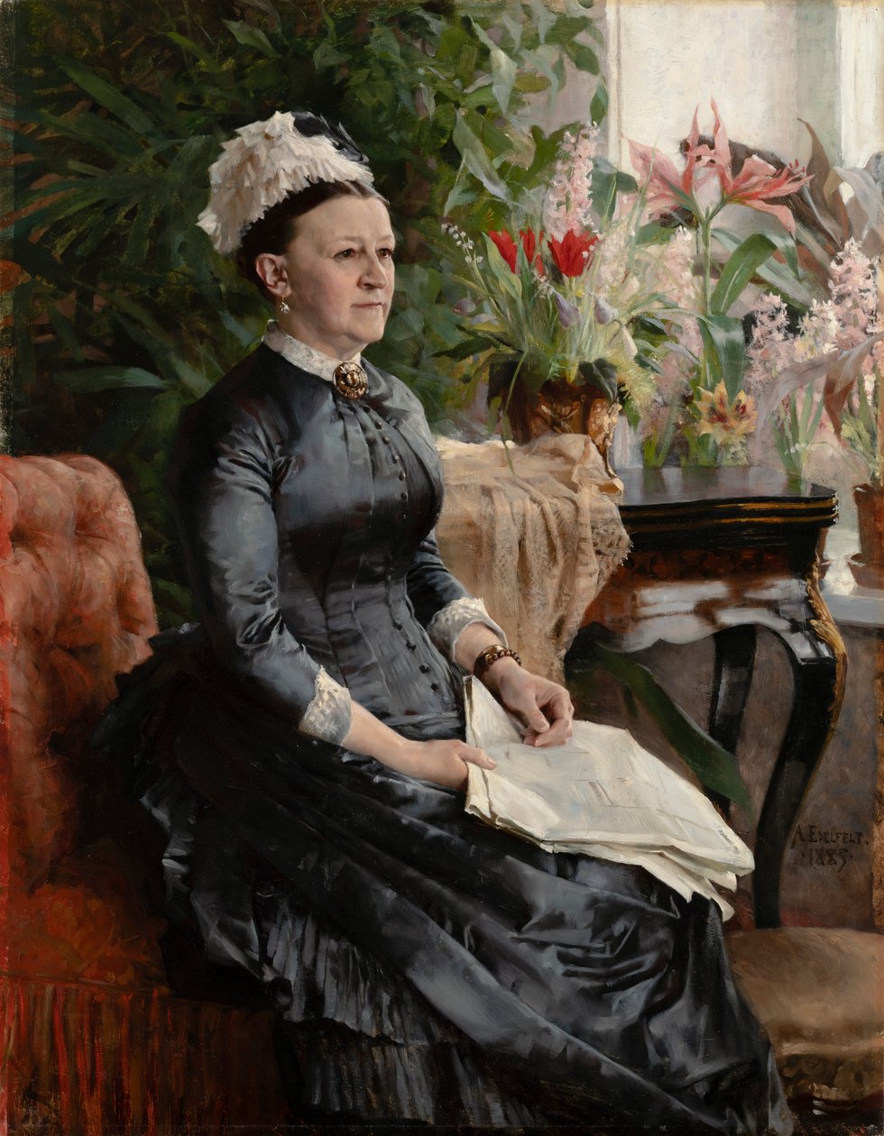 Retrato de la Sra. Anna Sinebrychoff de Albert Edelfelt