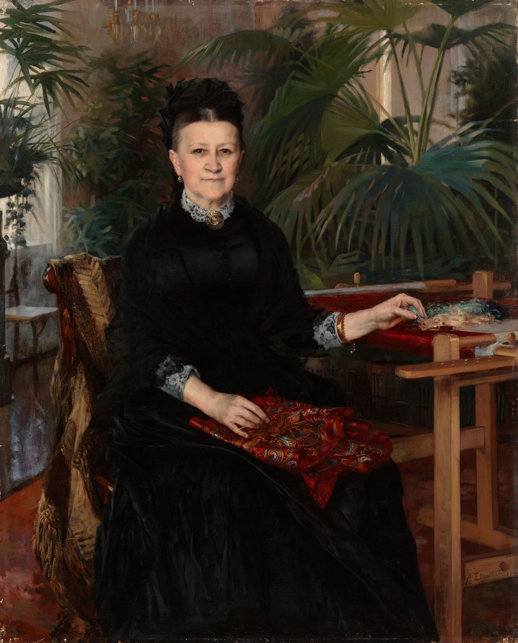 Retrato de la señora Anna Sinebrychoff de Albert Edelfelt