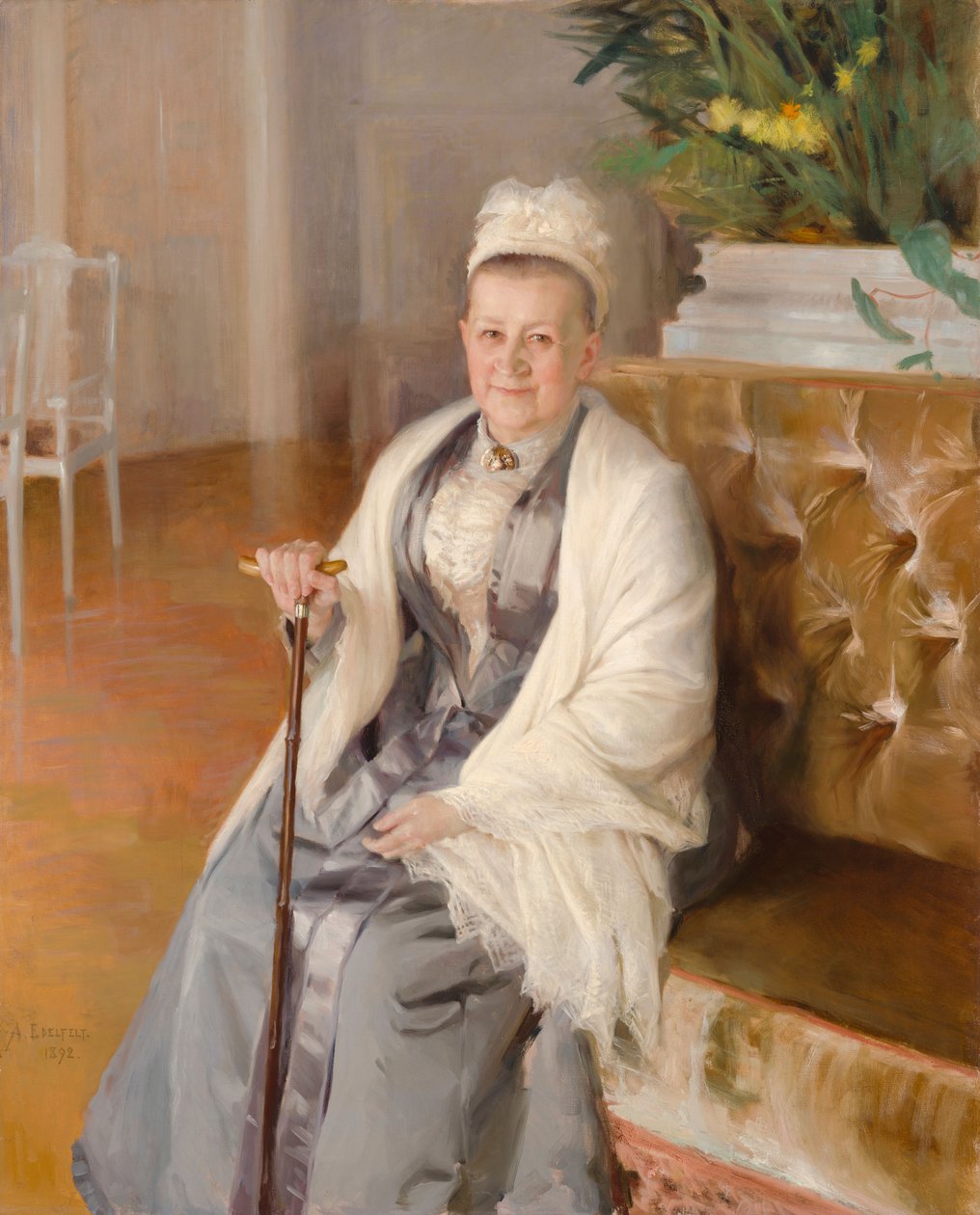 Retrato de la señora Anna Sinebrychoff de Albert Edelfelt