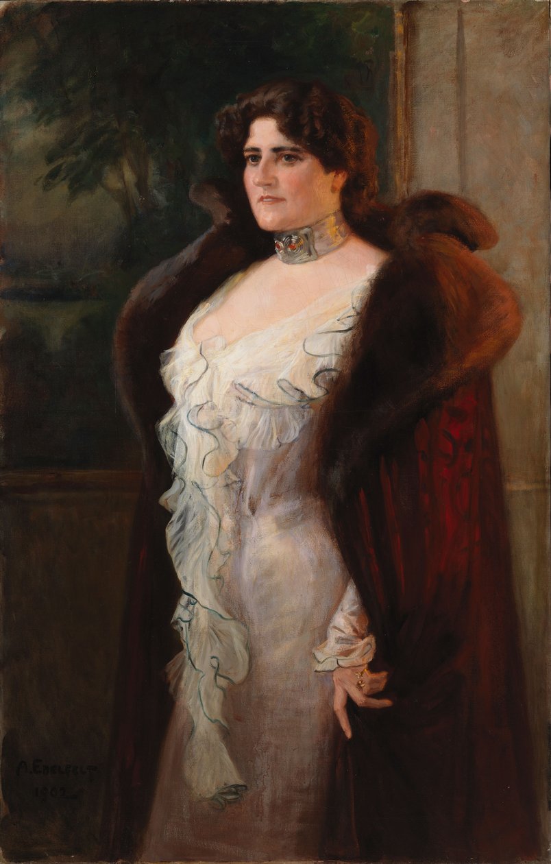 Retrato de la Sra. Lydia N:son Keirkner de Albert Edelfelt