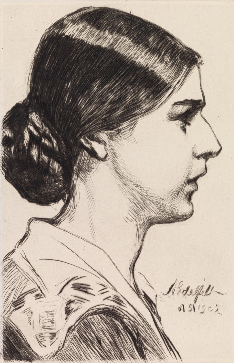 Retrato de la Sra. Michaela Pooley (de soltera Krohn) de Albert Edelfelt