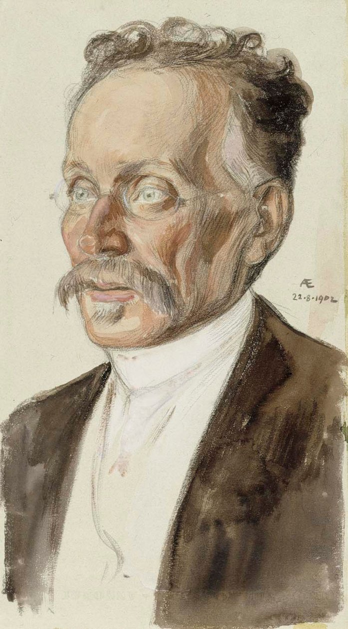 Retrato del profesor J. W. Runeberg de Albert Edelfelt