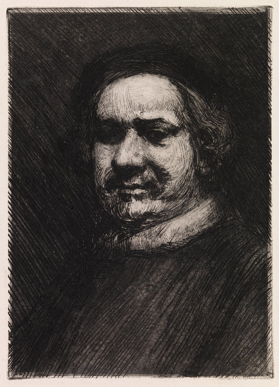 Retrato de Rembrandt, copia de Rembrandt de Albert Edelfelt