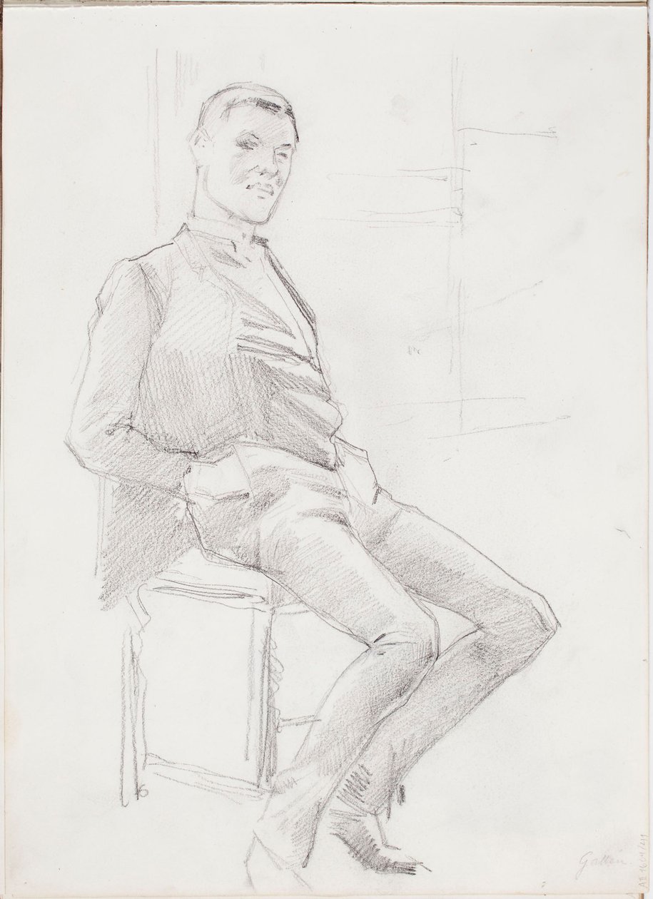 Retrato de un hombre de Albert Edelfelt