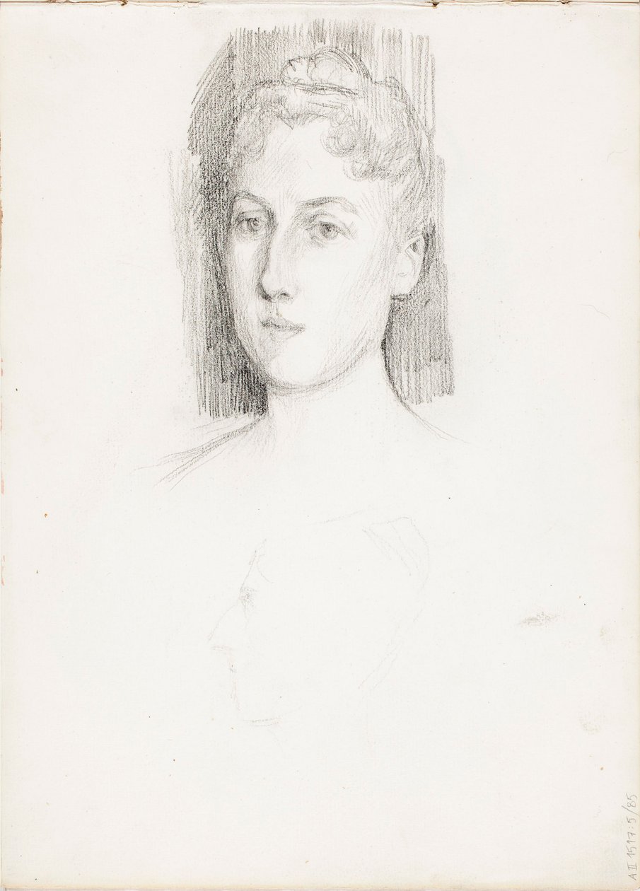 Retrato de una mujer de Albert Edelfelt