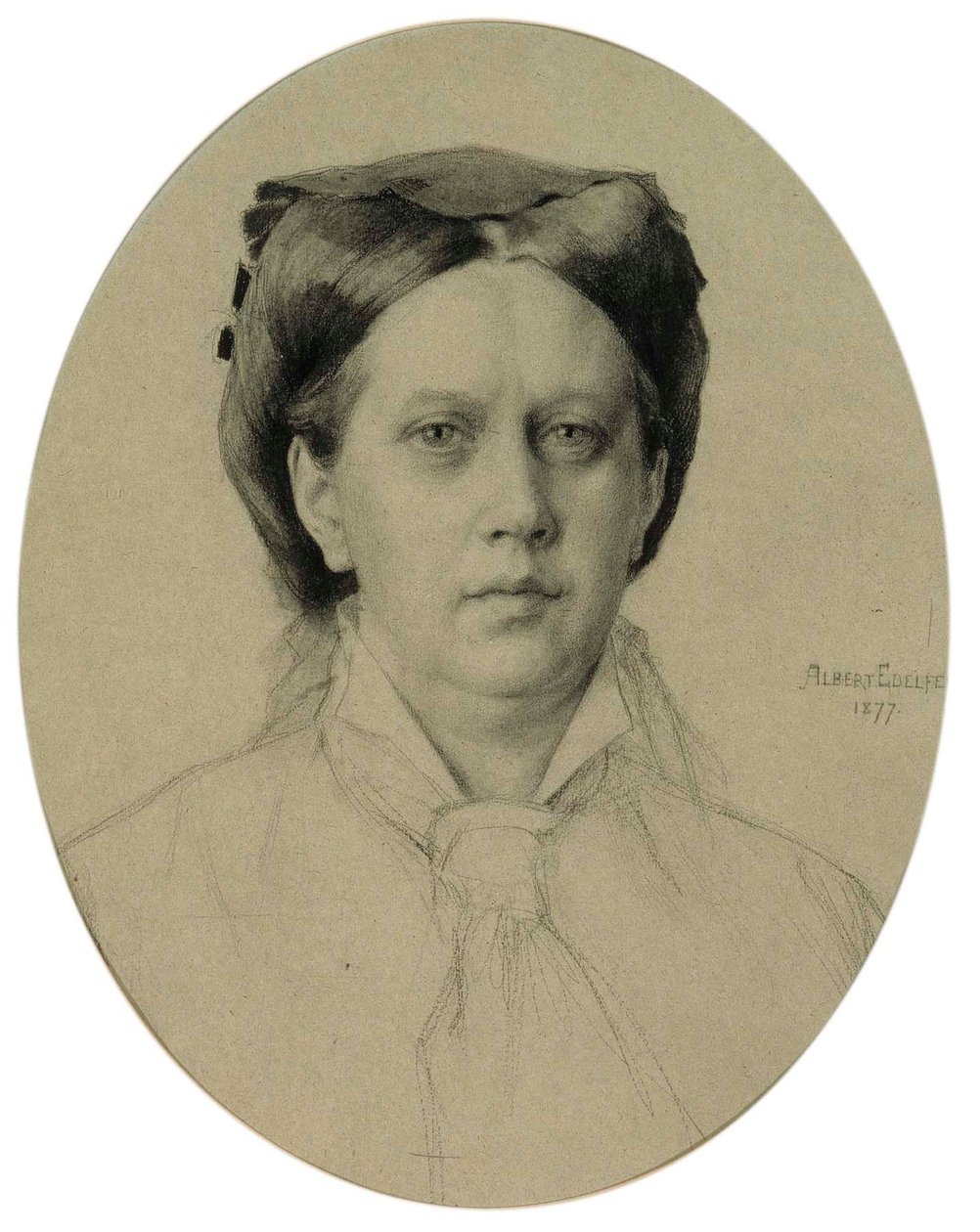 Retrato de la madre del artista de Albert Edelfelt