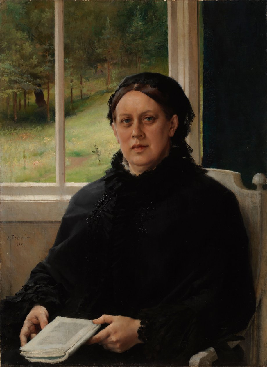 Retrato de la madre del artista, Alexandra Edelfelt de Albert Edelfelt