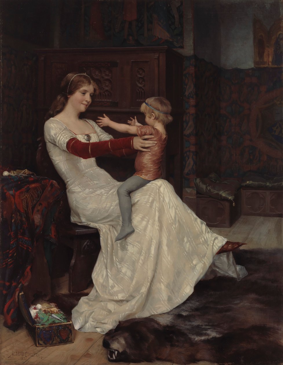Reina Blanca de Albert Edelfelt