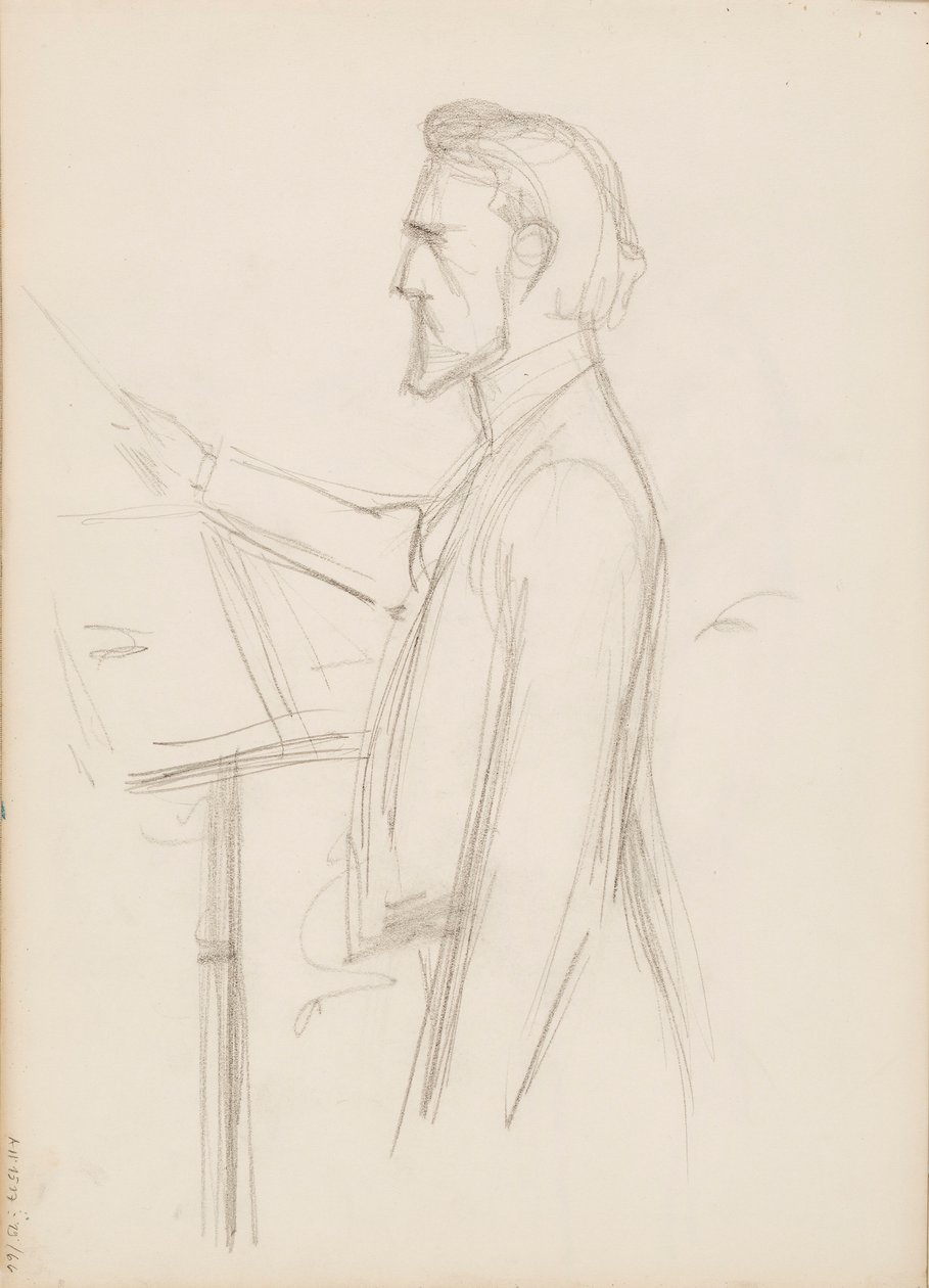 Robert Kajanus, boceto para retrato de Albert Edelfelt
