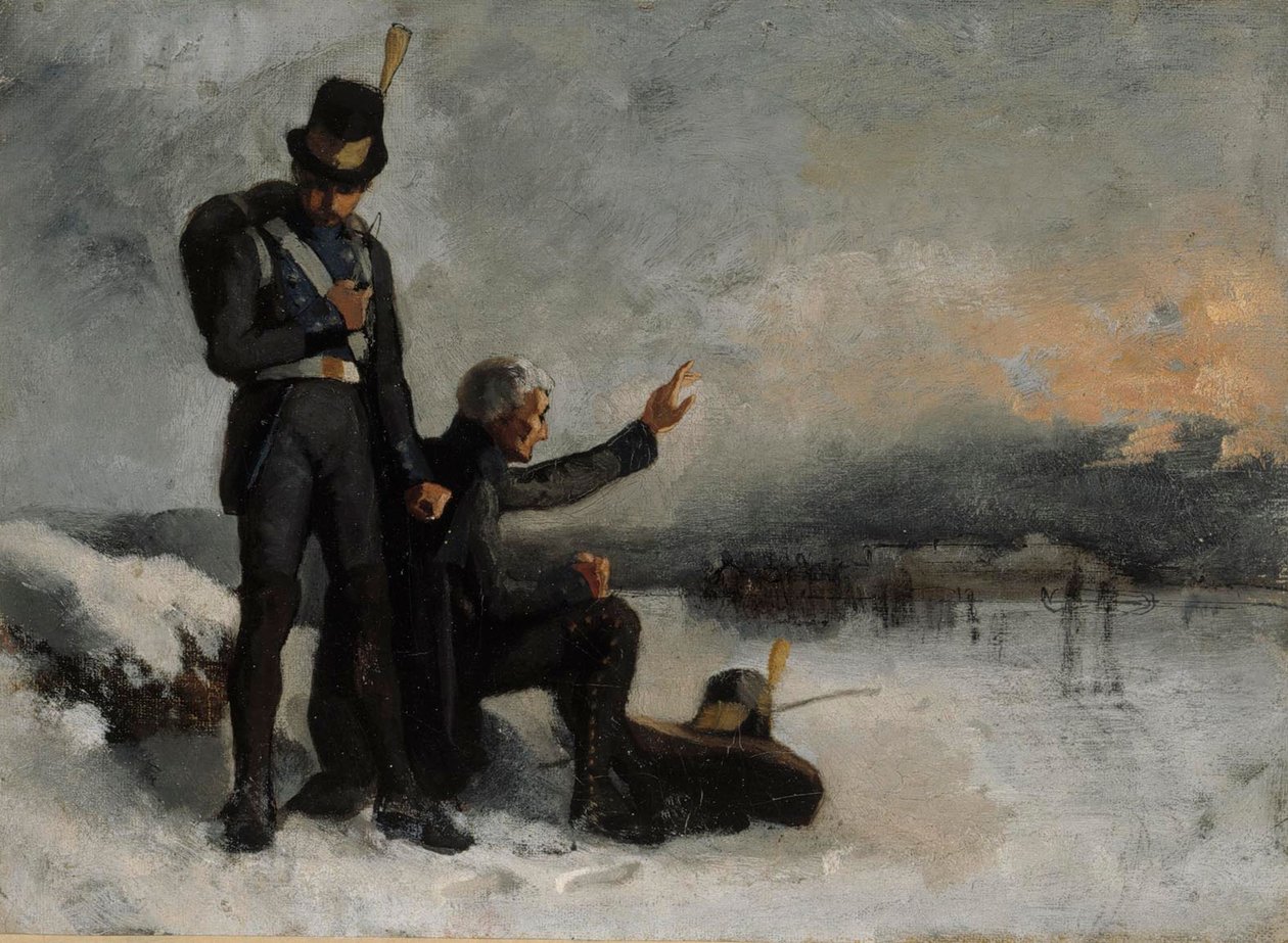 Escena de la Guerra de Finlandia de Albert Edelfelt