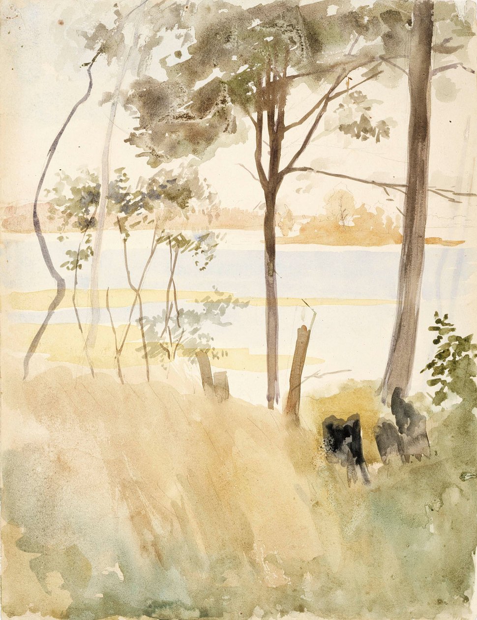 La costa de Haikko en otoño de Albert Edelfelt