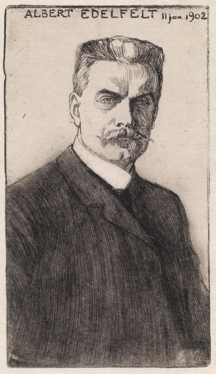 Autorretrato de Albert Edelfelt