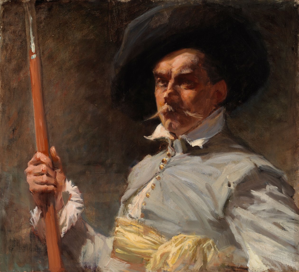 Autorretrato con traje del siglo XVII de Albert Edelfelt
