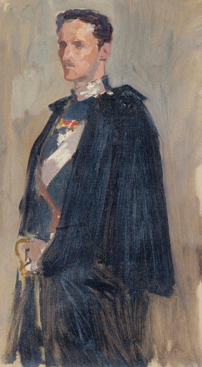 Boceto para el retrato del príncipe Carl de Albert Edelfelt