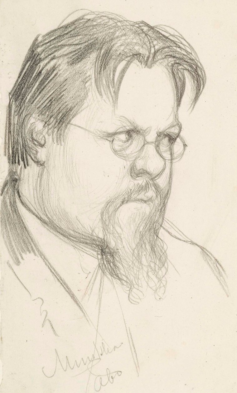 El artista Elias Muukka de Albert Edelfelt